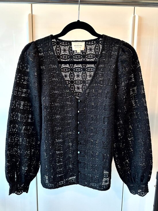 Sezane Tops - NWOT - Sezane - Gaya Lace Blouse - Size 4